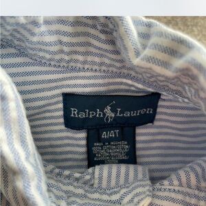 Ralph Lauren Men's Light Blue Striped Shirt